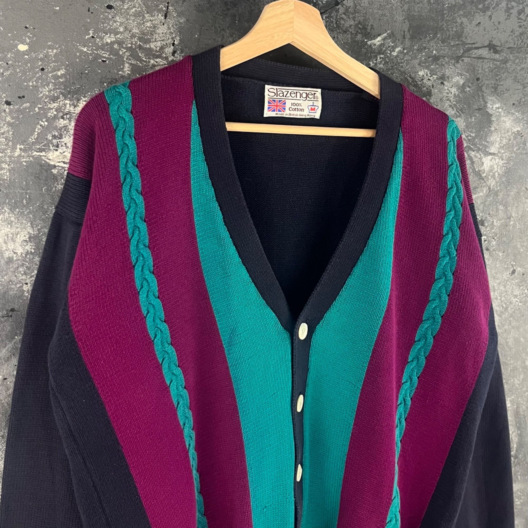 Vintage Vintage 90’s Slazenger cardigan Size US M / EU 48-50 / 2 - 2 Thumbnail