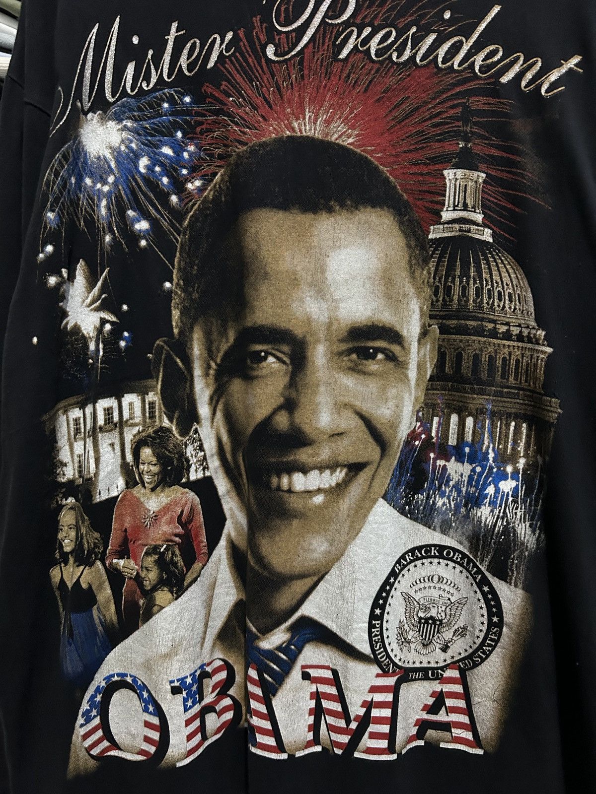Vintage vintage style Y2K 2008 Obama president USA longsleeve te Size US XL / EU 56 / 4 - 2 Thumbnail