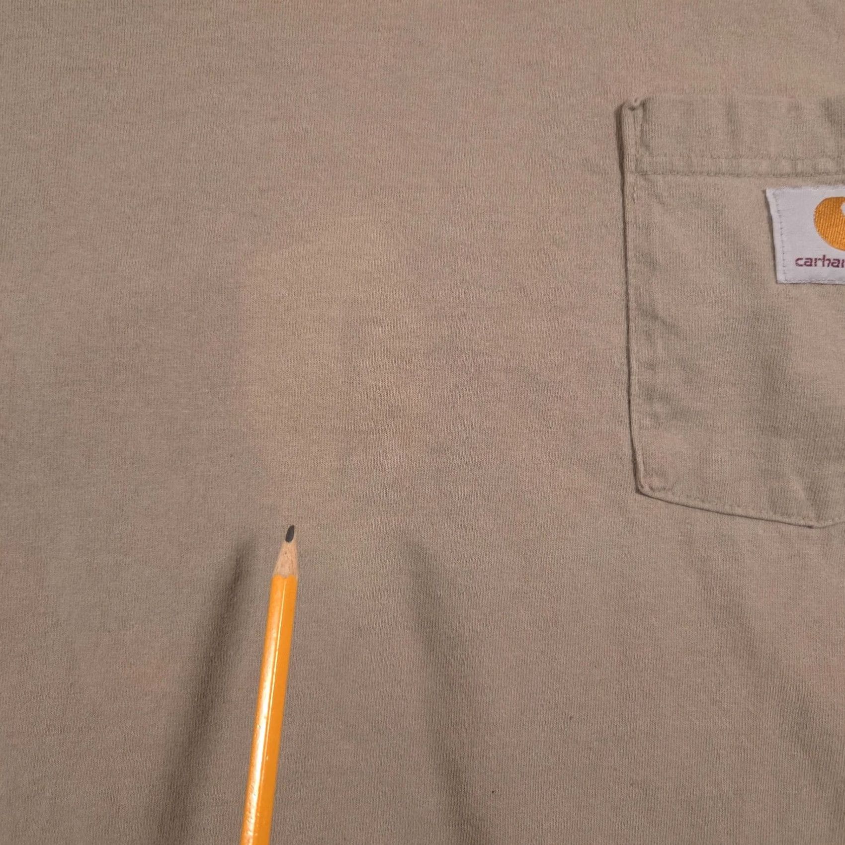 Carhartt Carhartt Shirt Mens 3XL Brown Original Fit Pocket Workwear Tee Paint Stains Size US XXL / EU 58 / 5 - 5 Thumbnail