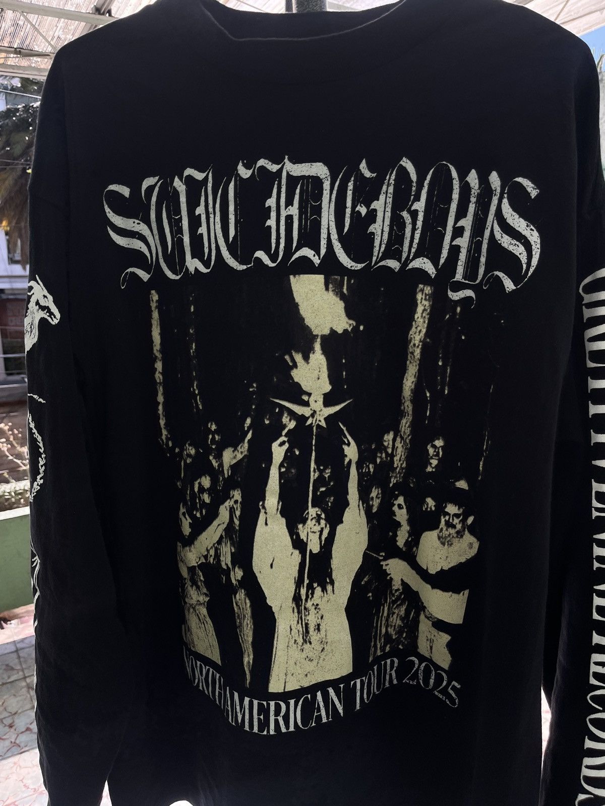 G59 Records Suicideboys Greyday 2025 long sleeve tour shirt, size