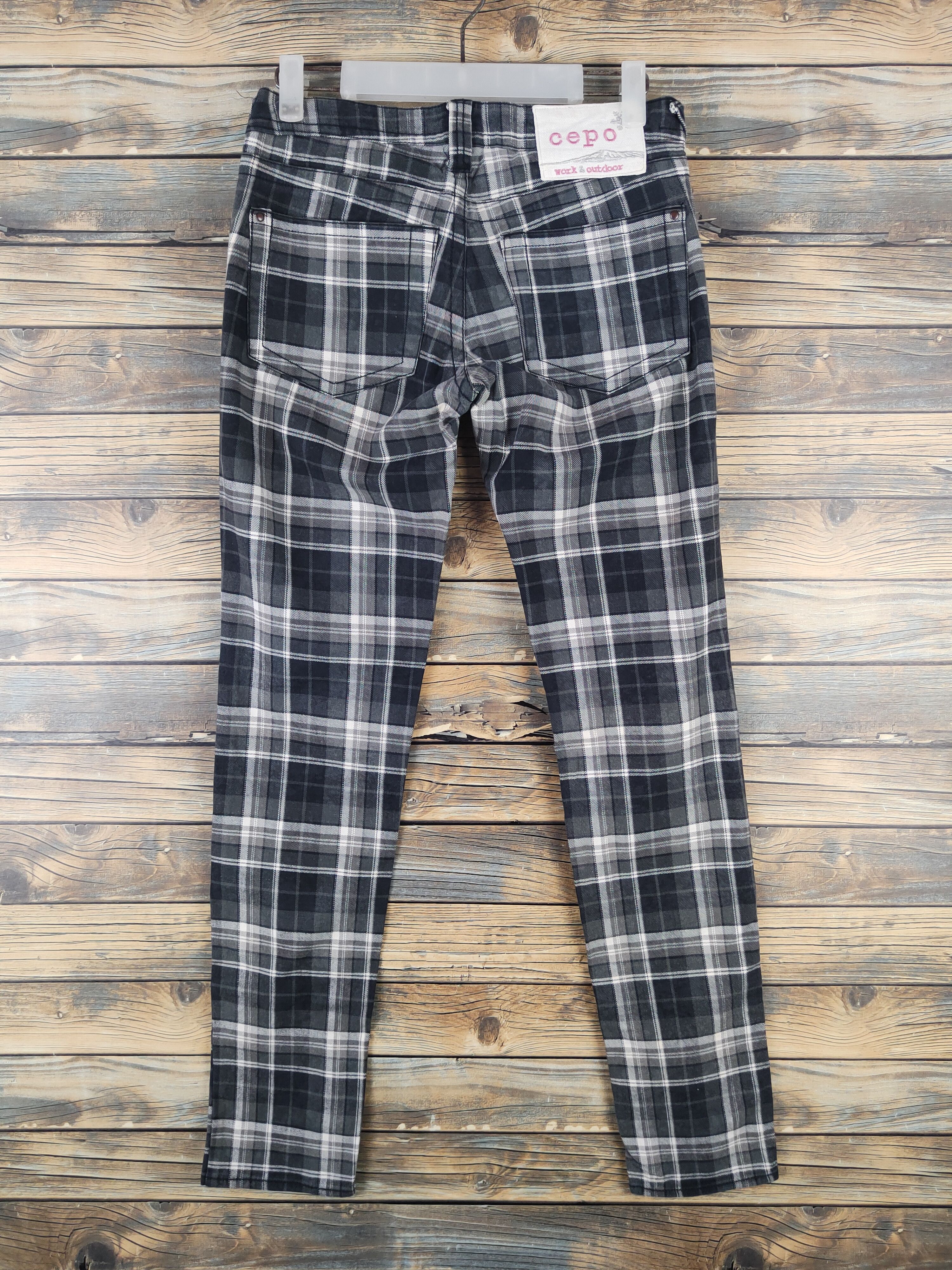 Japanese Brand DL Cepo Black Gray Multipocket Casual Pants #46-060 Size 28" / US 6 / IT 42 - 7 Thumbnail