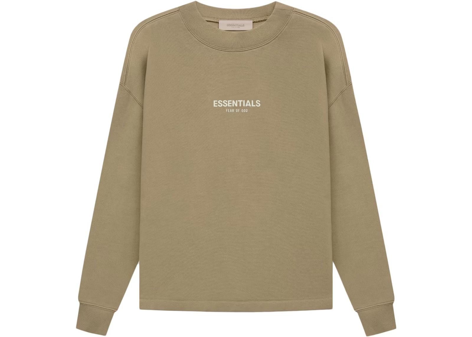 Fear of God Fear of God Essentials Relaxed Crewneck Oak Size XL Size US XL / EU 56 / 4 - 3 Thumbnail