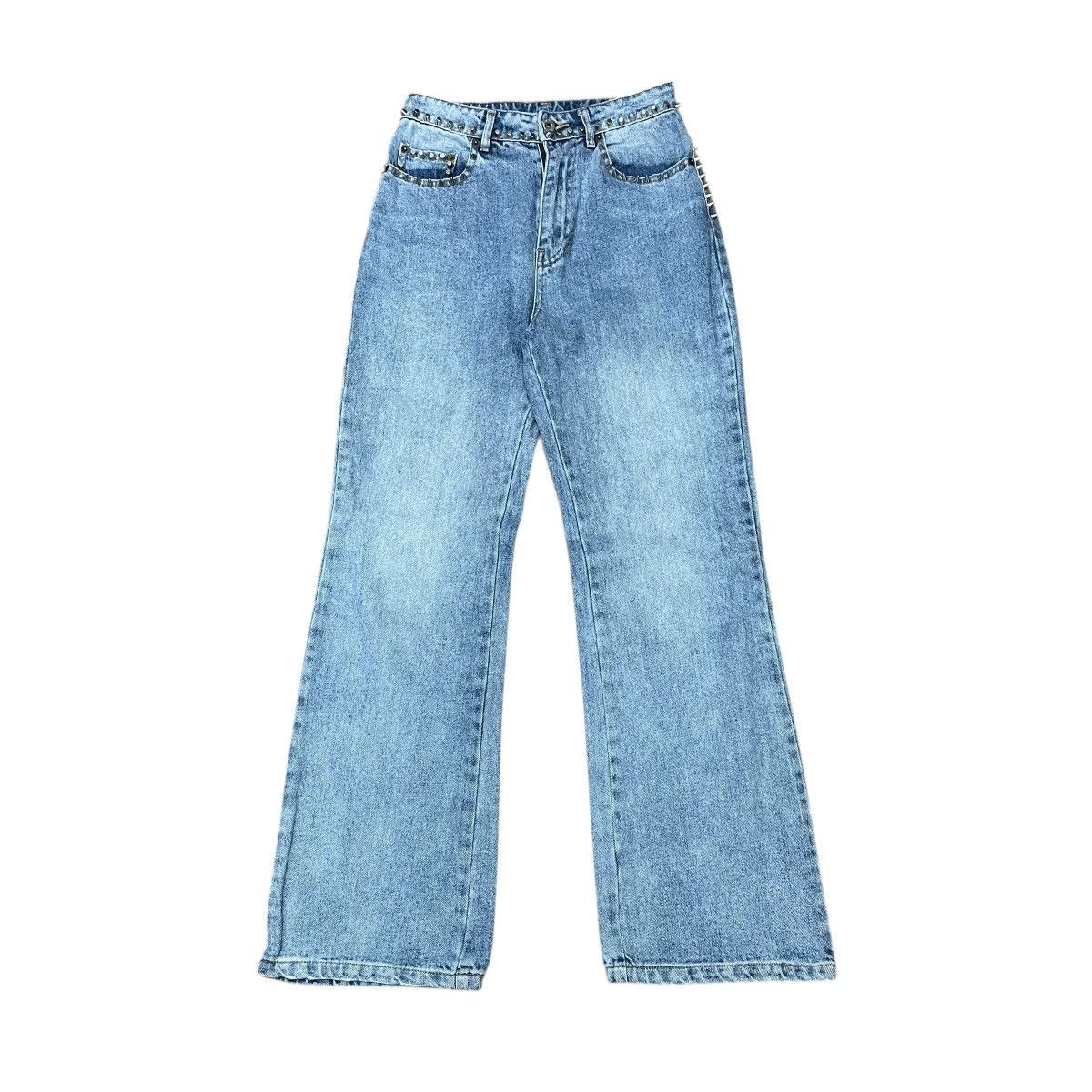 Miu Miu SS21 Miu Miu Studded Denim Pants Size 25" / US 0 / IT 36 - 1 Thumbnail