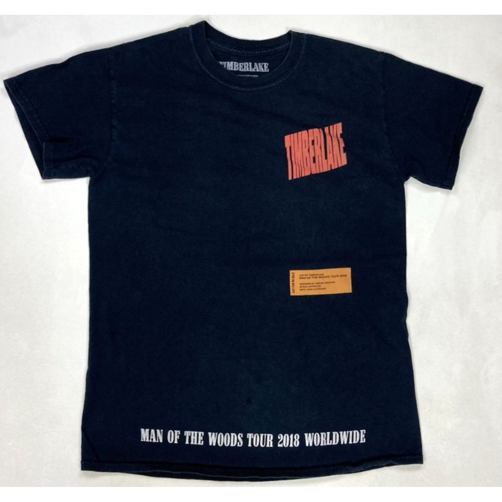 Timberland VINTAGE Timberlake The Man Of The Woods Graphic T-shirt Women Small Black Music Size S / US 4 / IT 40 - 2 Thumbnail