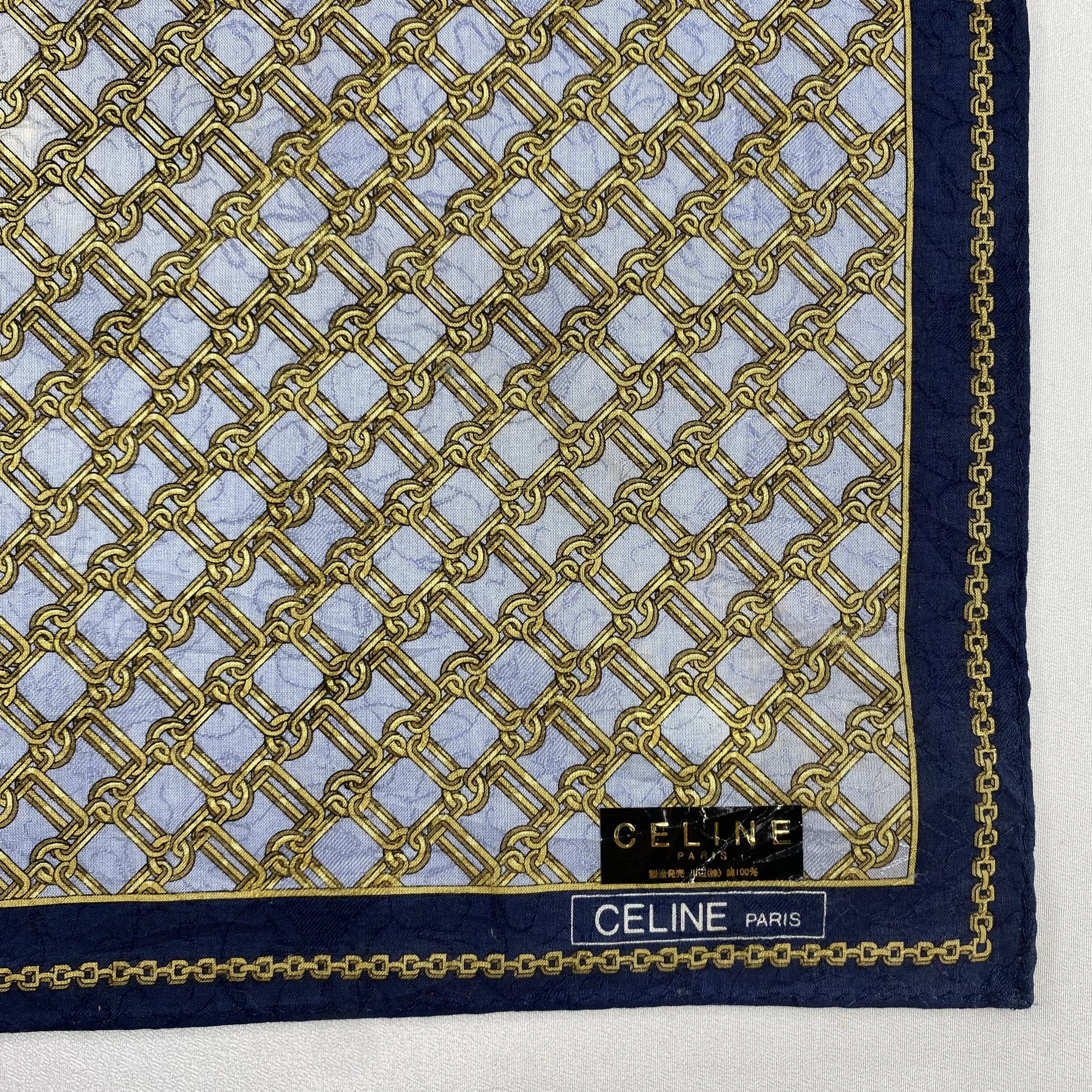 Celine × Vintage NWT Celine Neckerchief / Bandana / Handkerchief-P939 Size ONE SIZE - 3 Thumbnail
