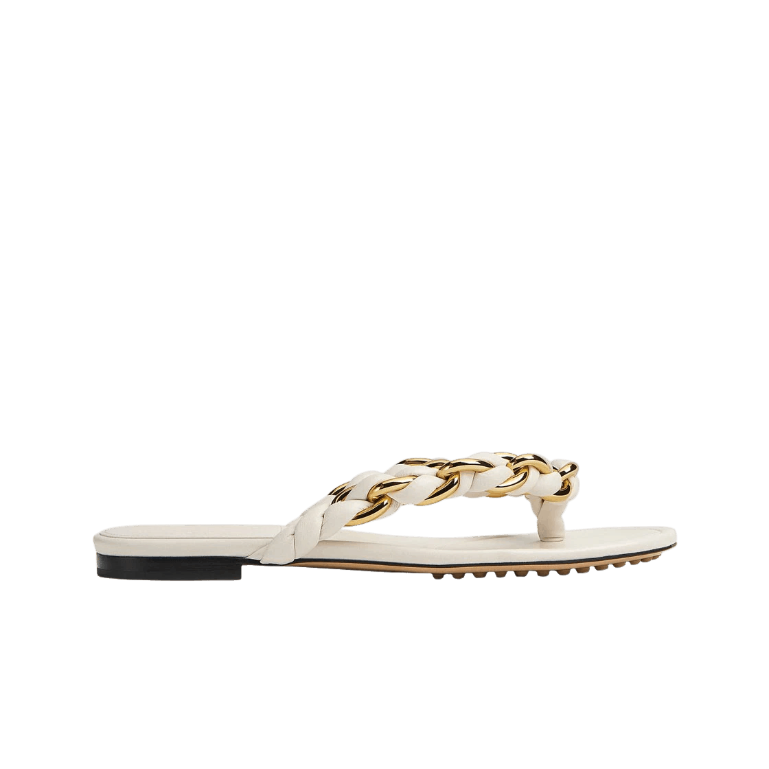o1n1vont1124 Dot Flat Sandals in White