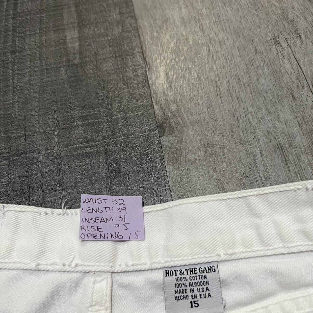 Vintage VTG Hot & The Gang White Super Flares Disco Hippie Pants Size 32" / US 10 / IT 46 - 7 Thumbnail