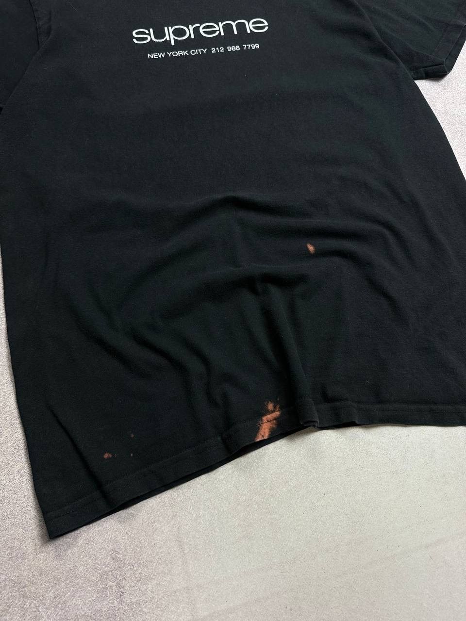 Vintage Vintage Supreme NYC Bleached Boxy T-shirt L Size US L / EU 52-54 / 3 - 3 Thumbnail