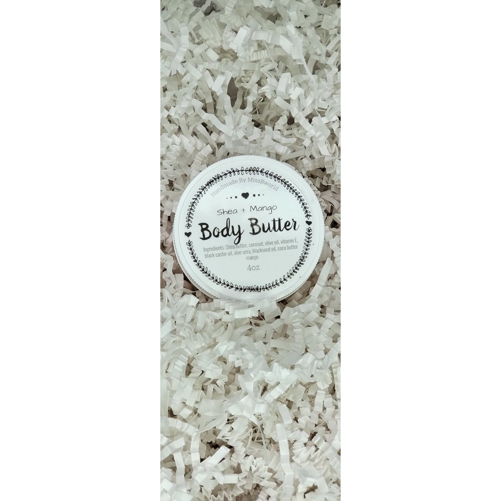Handmade Shea Mango Body Butter Handmade Natural Moisturizer 4 oz Size ONE SIZE - 6 Thumbnail