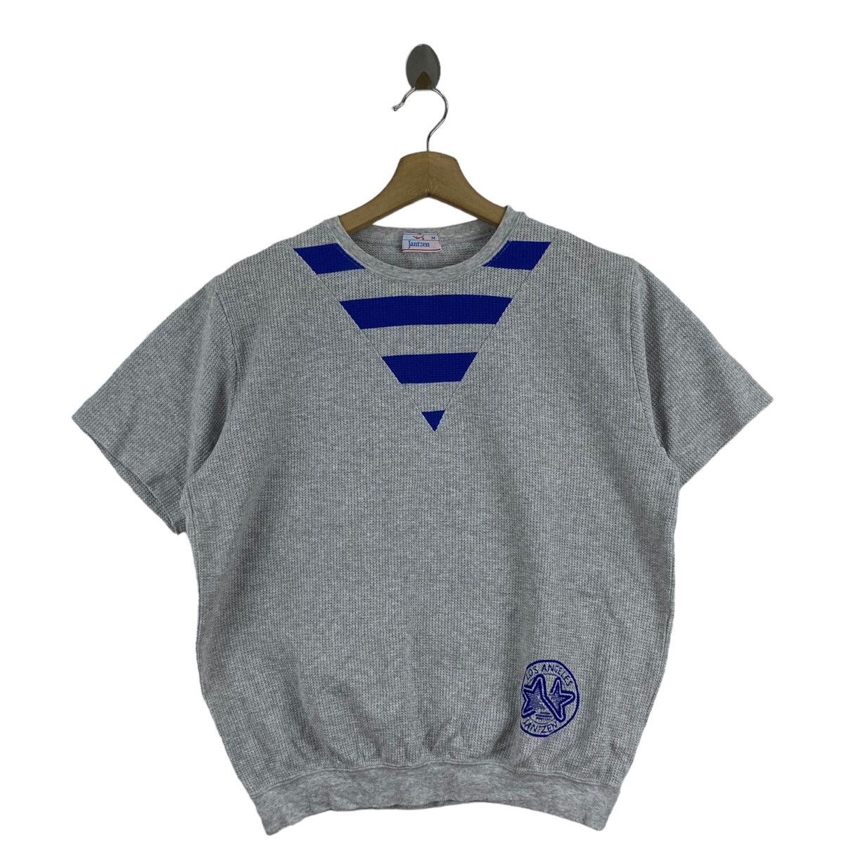 Jantzen JANTZEN USA Brand Logo Print Grey Short Sleeve Sweater Size US M / EU 48-50 / 2 - 1 Thumbnail