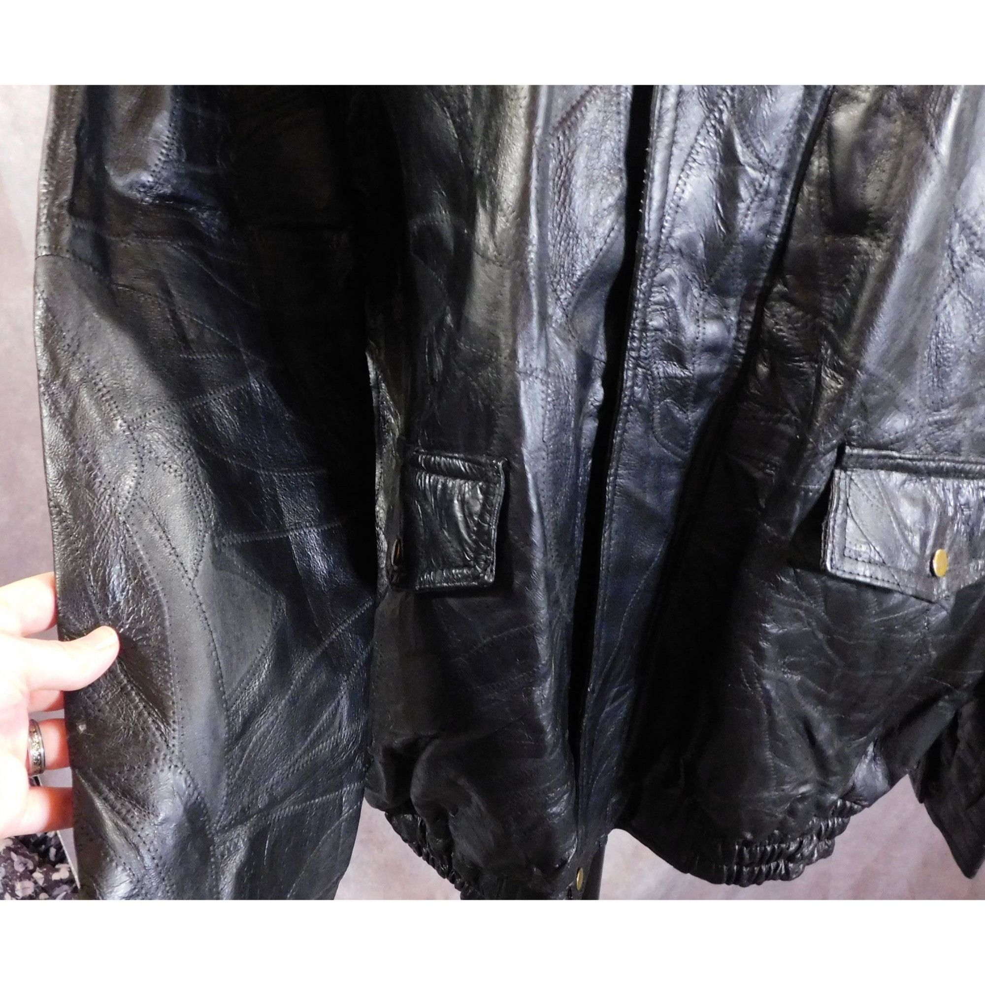 Other Vintage Napoline Leather Outfitters Genuine Leather Jacket N Size US XXL / EU 58 / 5 - 10 Thumbnail