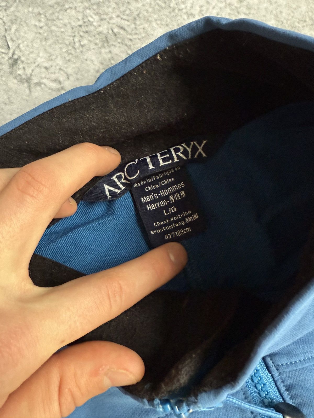 Arc'teryx × Vintage Vintage Arc’Teryx blue Soft-Shell Outdoor Jacket Size US L / EU 52-54 / 3 - 3 Thumbnail