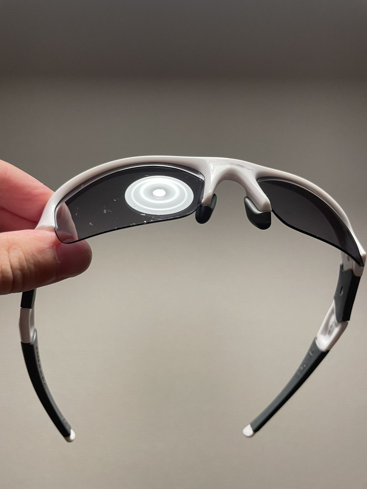 Oakley OAKLEY FLAK 'Polished White' SUNGLASSES Size ONE SIZE - 5 Thumbnail