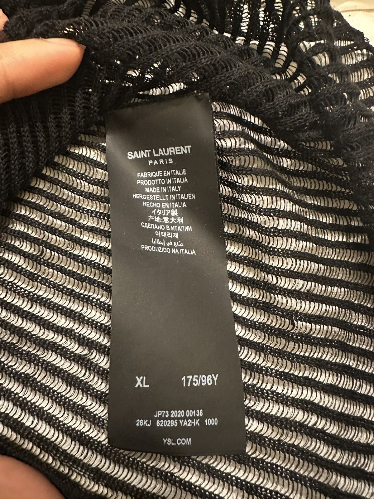 Saint Laurent Paris Saint Laurent Sleeveless Knitted Tank Size XL / US 12-14 / IT 48-50 - 3 Thumbnail