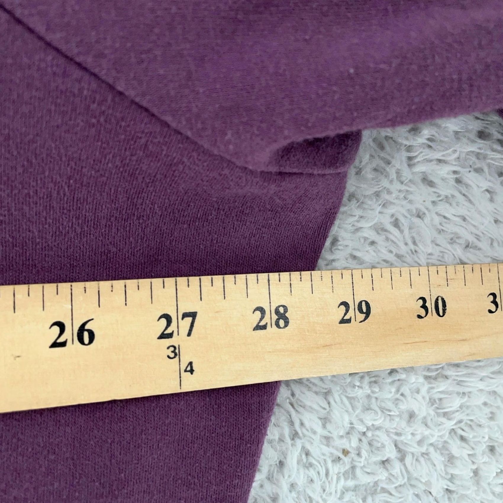 Vintage Roaman's Shirt Womens 4X Purple Pleated 3/4 Sleeve Pockets Tunic A-Line Size XXL / US 16-18 / IT 52-54 - 4 Thumbnail