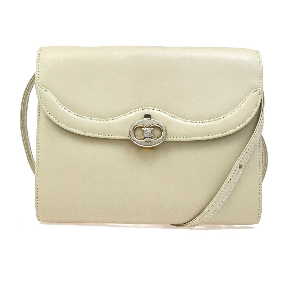 Celine Celine Vintage Triomphe Flap Bag Leather Size ONE SIZE - 1 Thumbnail