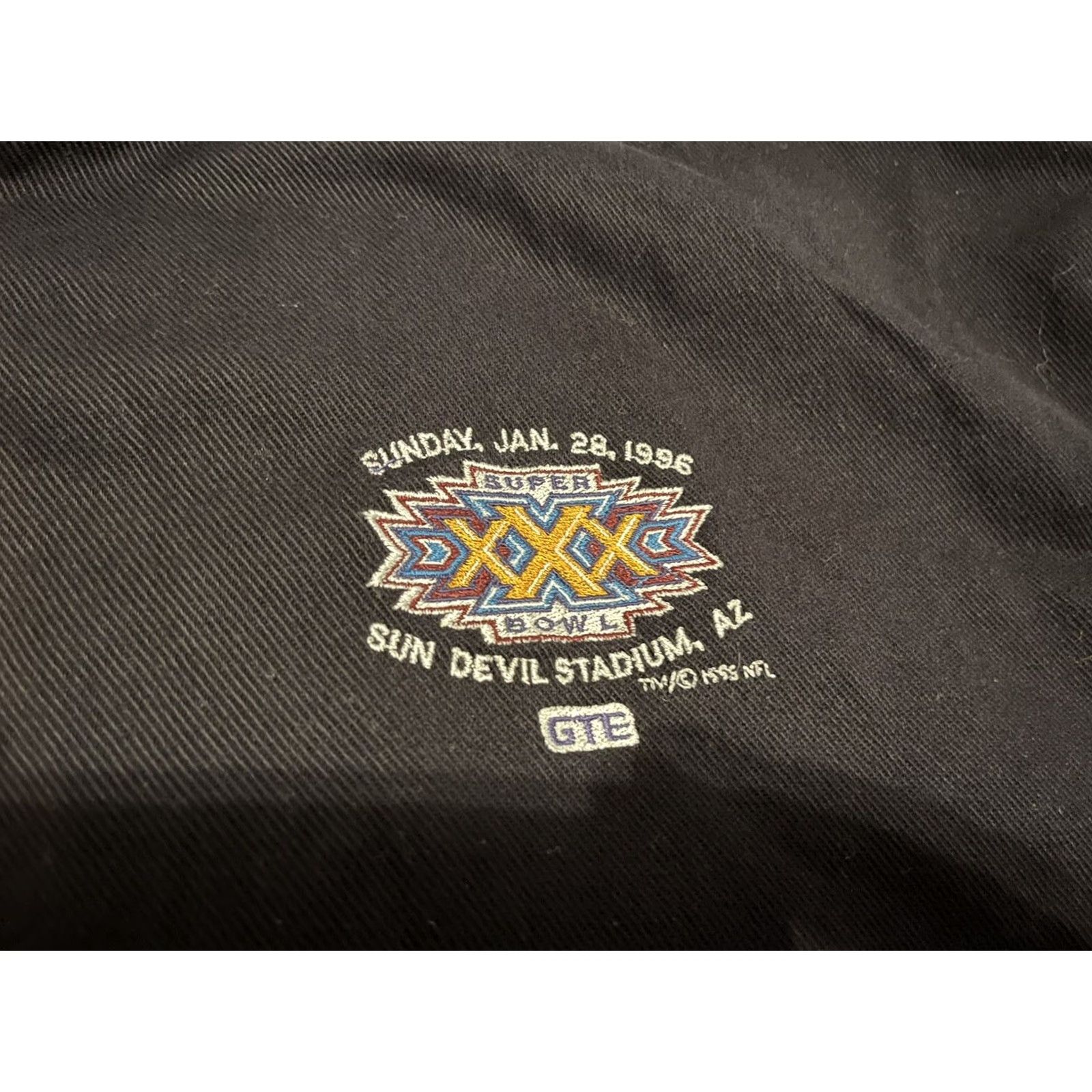 NFL VINTAGE 1996 NFL Super Bowl XXX Cowboys vs Steelers Jacket L Black Antigua Men's Jacket Shirt Button Up Size US L / EU 52-54 / 3 - 2 Thumbnail