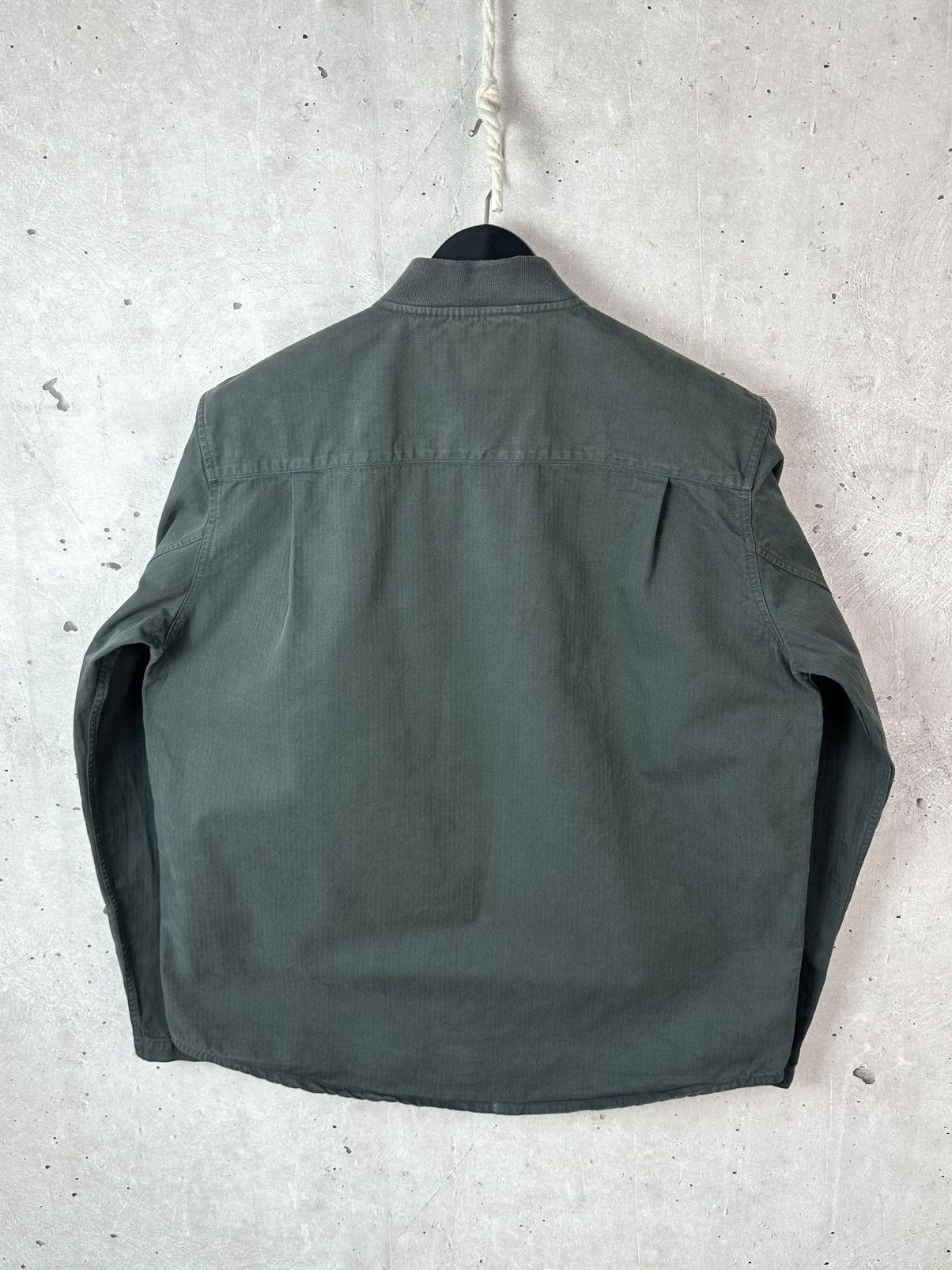 Other Form&Thread Stripped Grey Cotton Long Sleeve Bomber Jacket Size US L / EU 52-54 / 3 - 6 Thumbnail