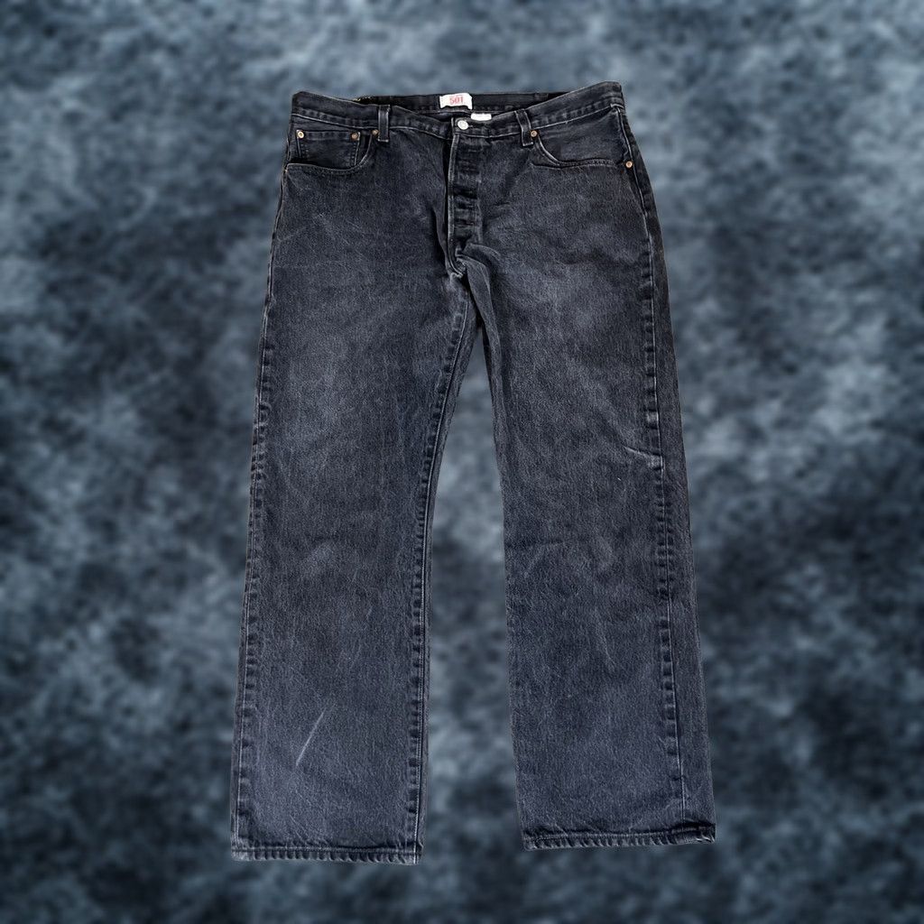 Levi's Levi's 501 Original Jeans Black 40x31 Button Fly Straight Denim Men Shoes? Size US 40 / EU 56 - 1 Thumbnail