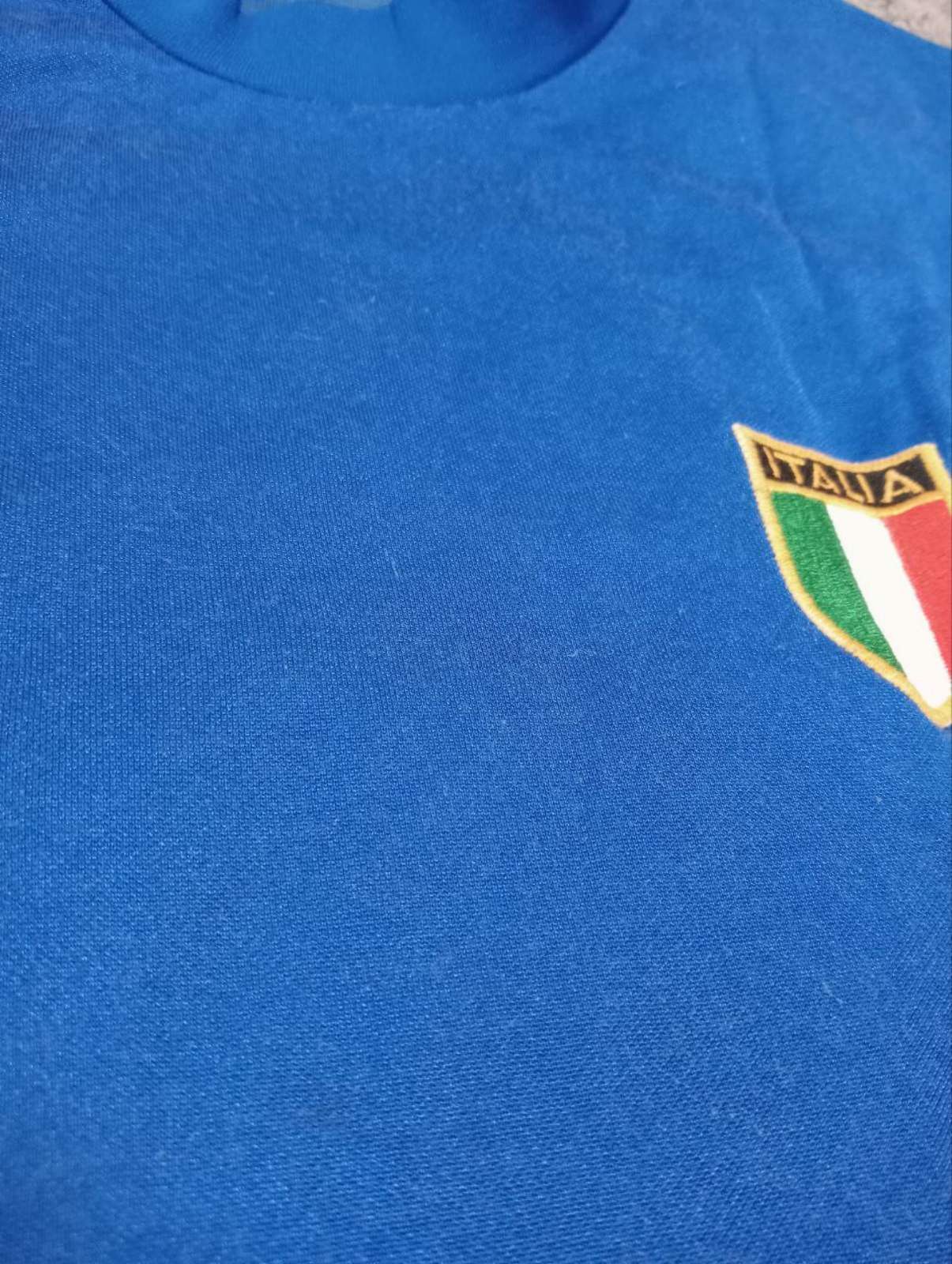 Erima Italy Italia Football shirt #18 LS Rare Vintage 1970-1980 Size US L / EU 52-54 / 3 - 6 Thumbnail