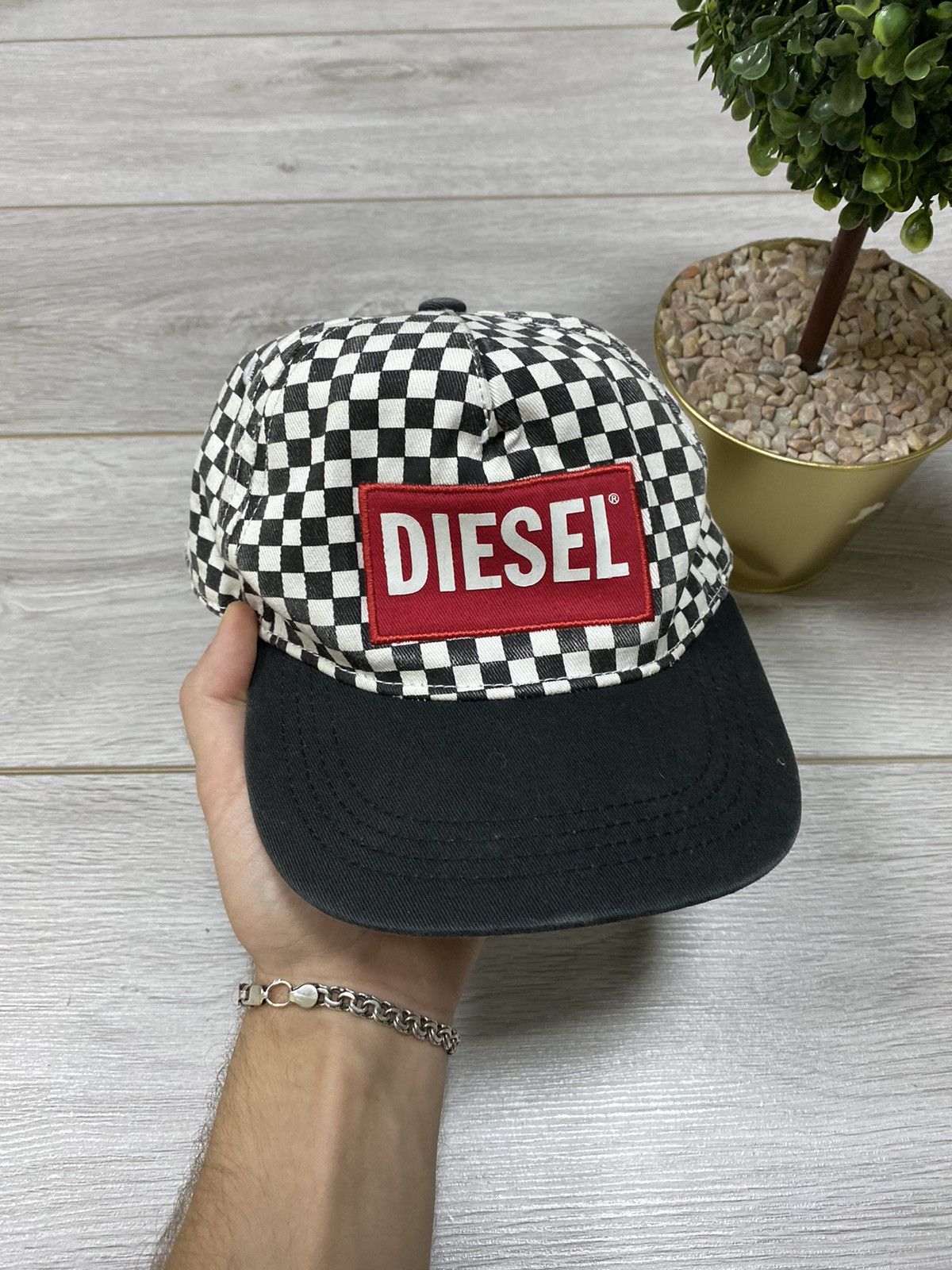 Diesel Diesel vintage check box logo cap FOR SMALL HEAD Size ONE SIZE - 1 Thumbnail