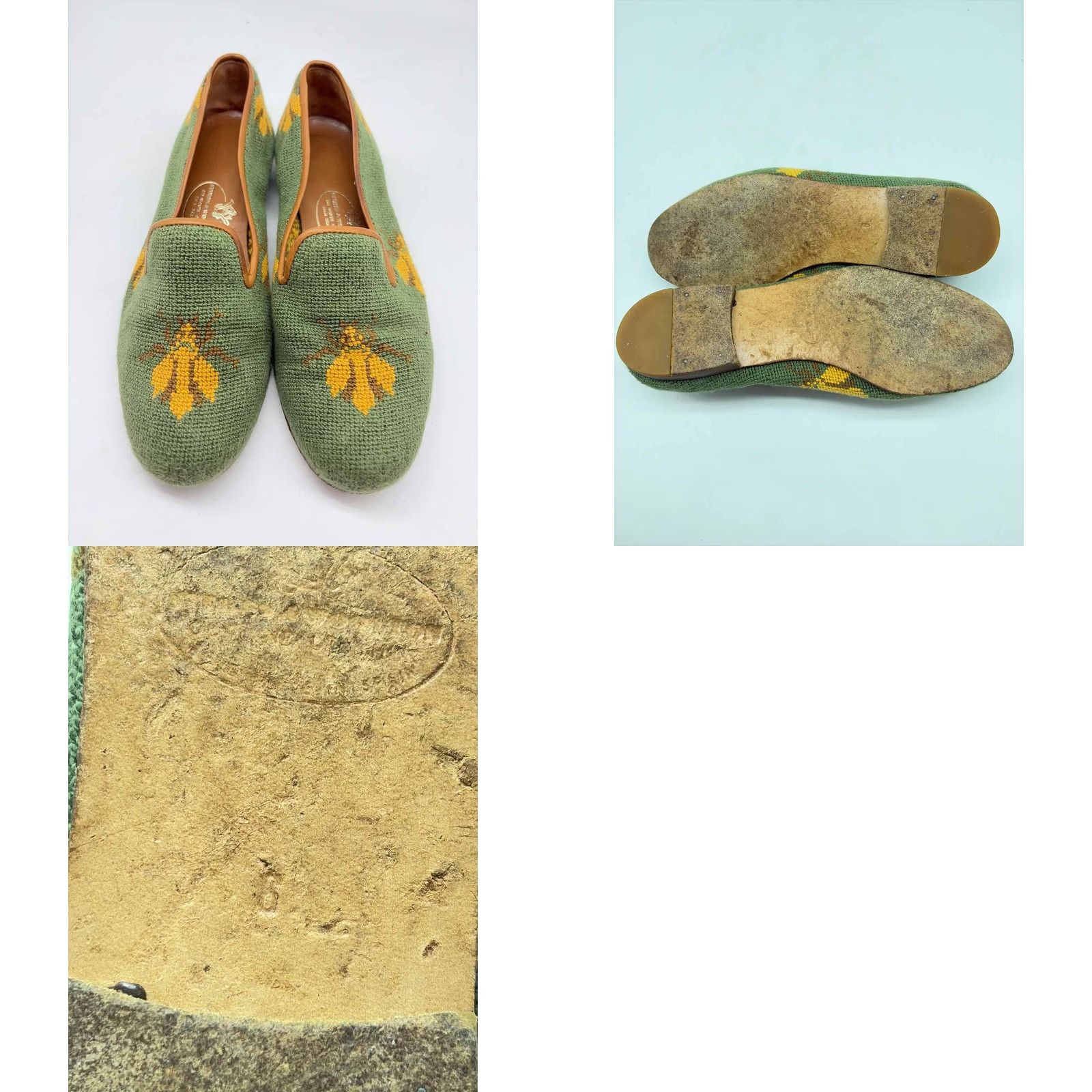 Vintage Stubbs and Wooten Green Size 6 Slip On Flats Size US 6 / IT 36 - 9 Thumbnail