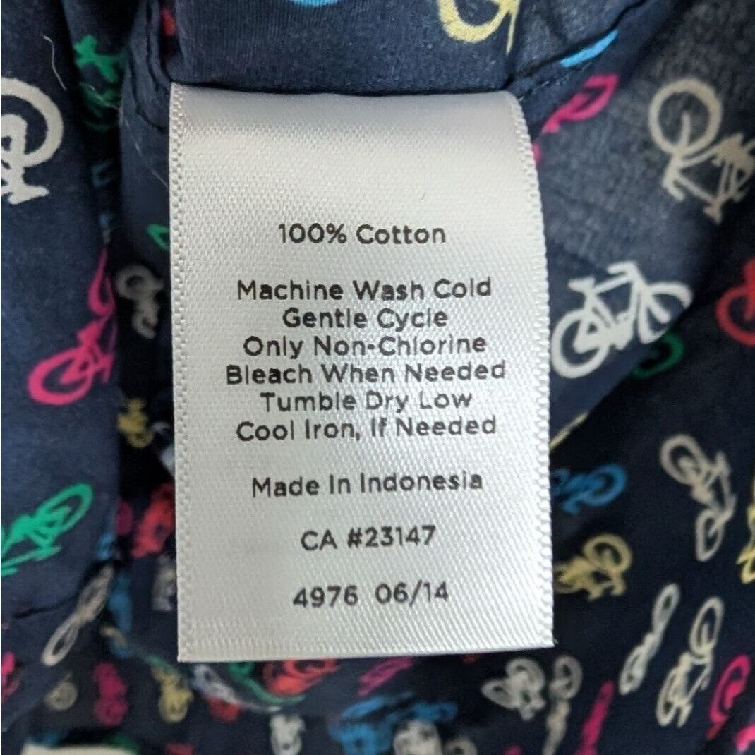 Talbots Talbots Bicycle Shirt Womens Size Medium Blue Novelty Cotton Size M / US 6-8 / IT 42-44 - 6 Thumbnail