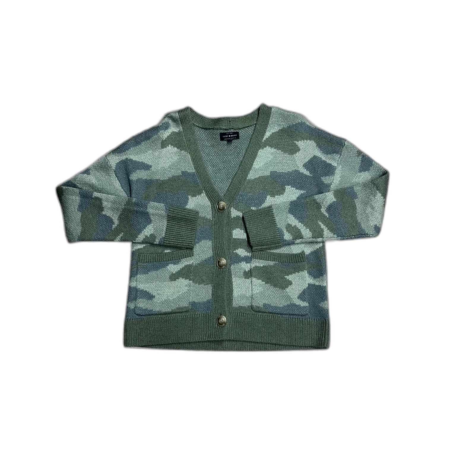 Lucky Brand Women Lucky Brand Camo Cardigan Sweater Size US S / EU 44-46 / 1 - 1 Thumbnail