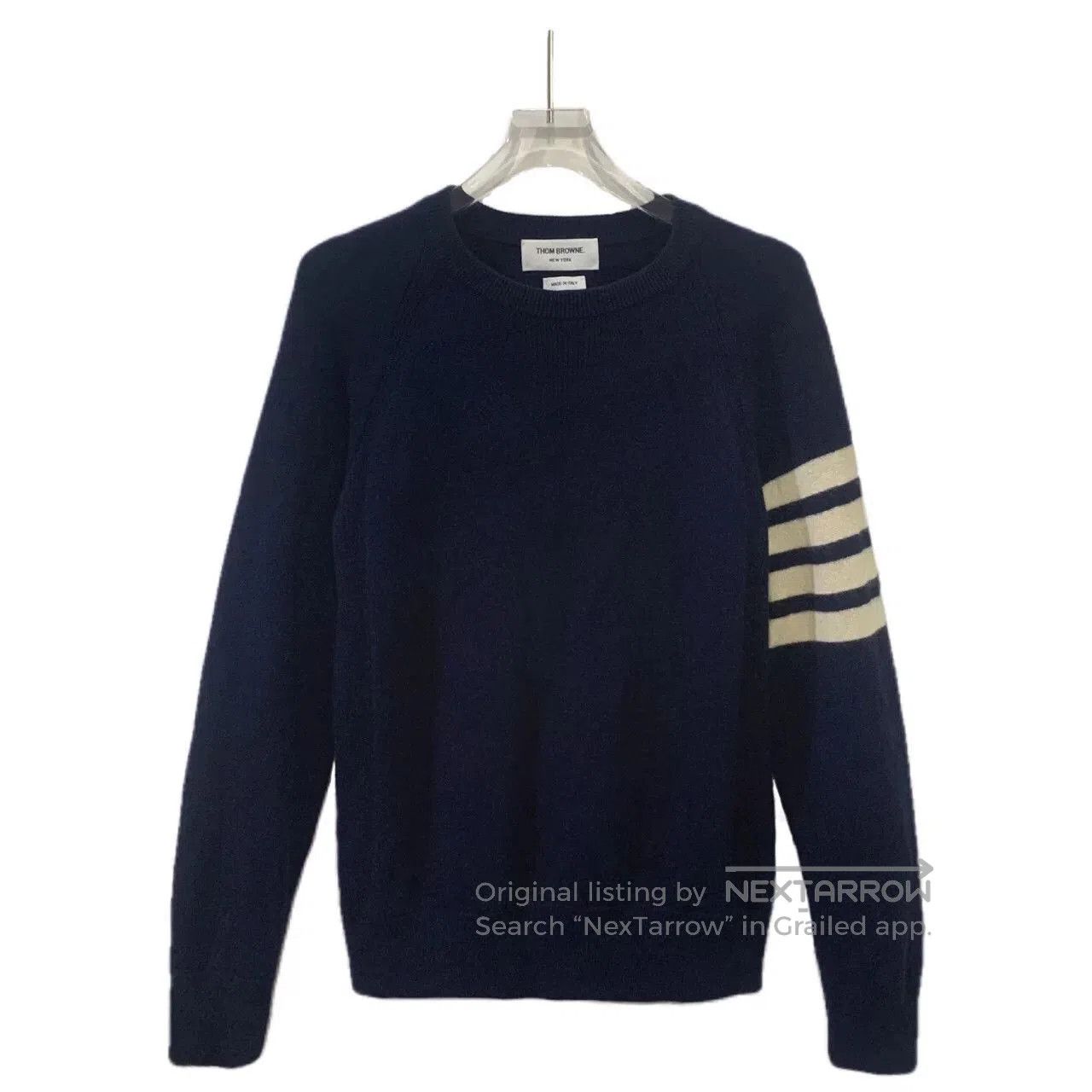 Thom Browne thom browne navy classic long sleeve knitwear. Size US XS / EU 42 / 0 - 1 Thumbnail