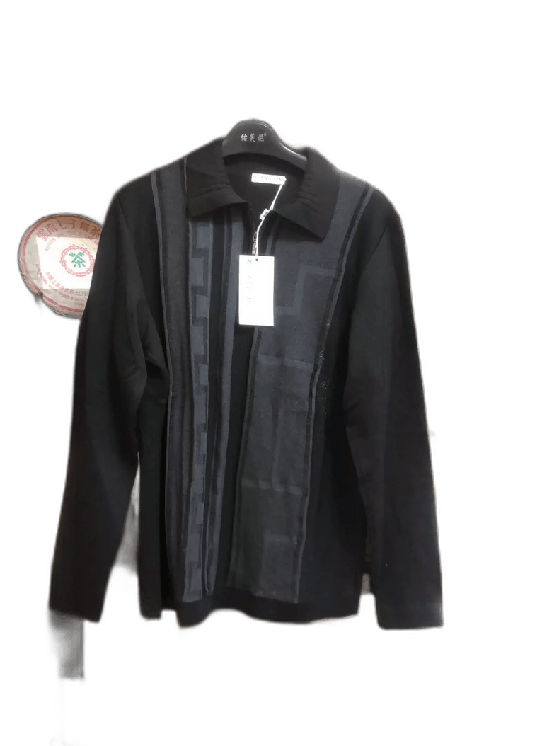 Maison Margiela BILANCIONI Black Wool Zip-Up Sweater Size US L / EU 52-54 / 3 - 1 Thumbnail