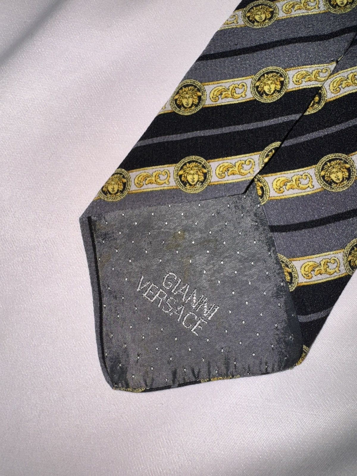 Japanese Brand × Versace × Vintage Gianni Versace Classic Style Neck Tie Vintage 90s Size ONE SIZE - 7 Thumbnail