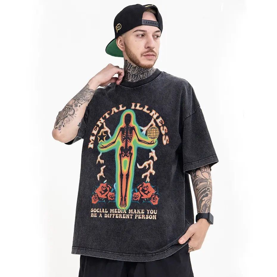 Japanese Brand Streetwear Gothic Retro Skeleton Punk T Shirt Size US XL / EU 56 / 4 - 2 Thumbnail