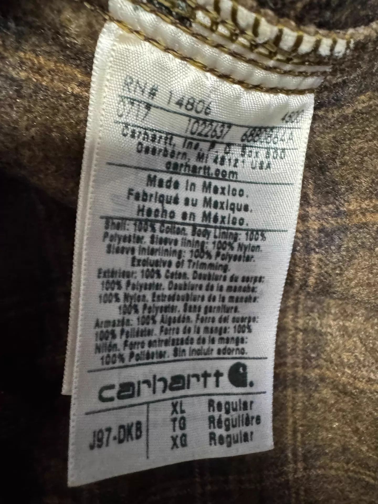 Carhartt Vintage Carhartt J97 Detroit Jacket Dark Brown XL Size US XL / EU 56 / 4 - 9 Thumbnail