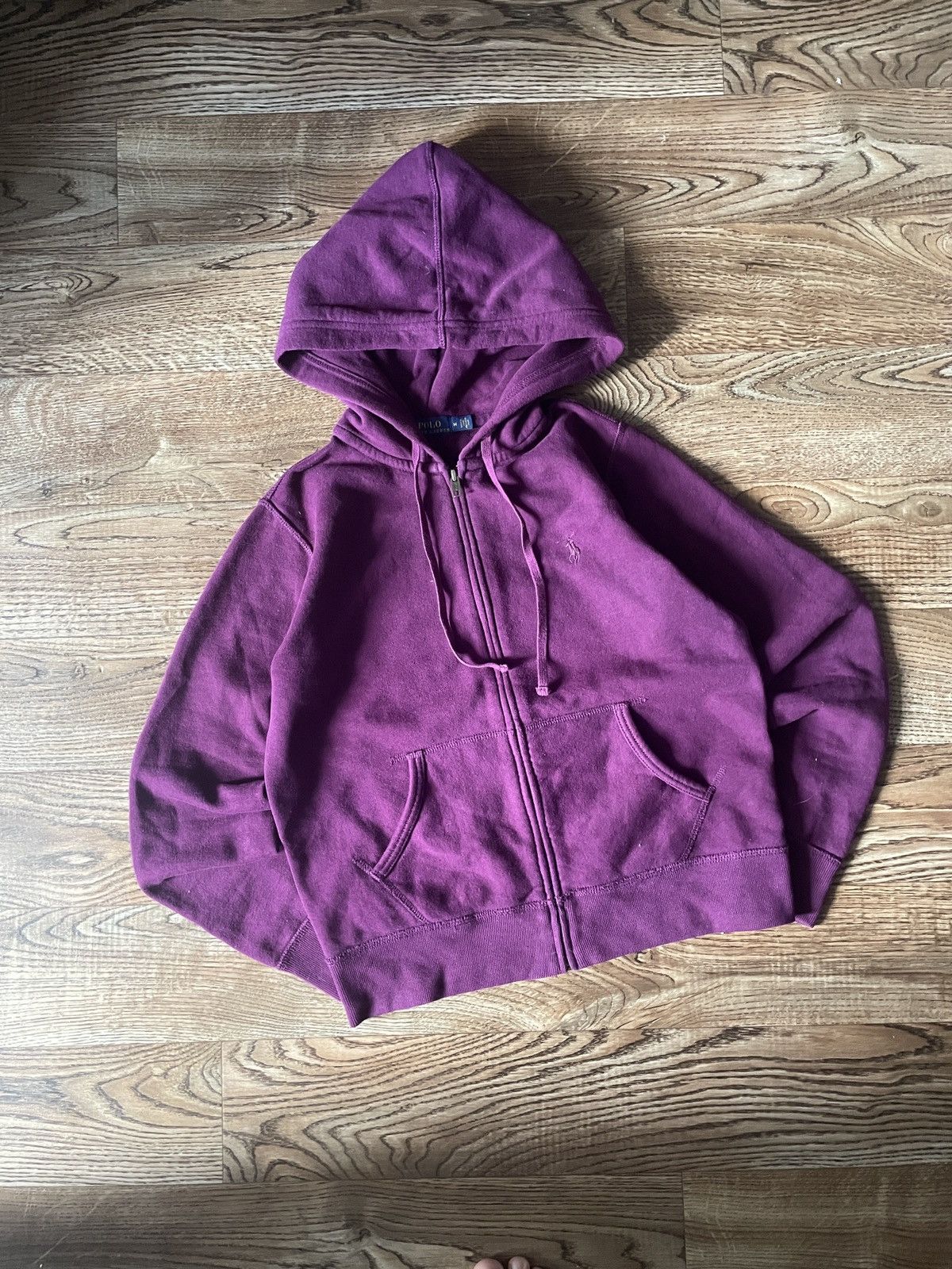 Polo Ralph Lauren Vintage Y2K Polo Ralf Lauren Zip Up Hoodie Pink Size M / US 6-8 / IT 42-44 - 2 Thumbnail