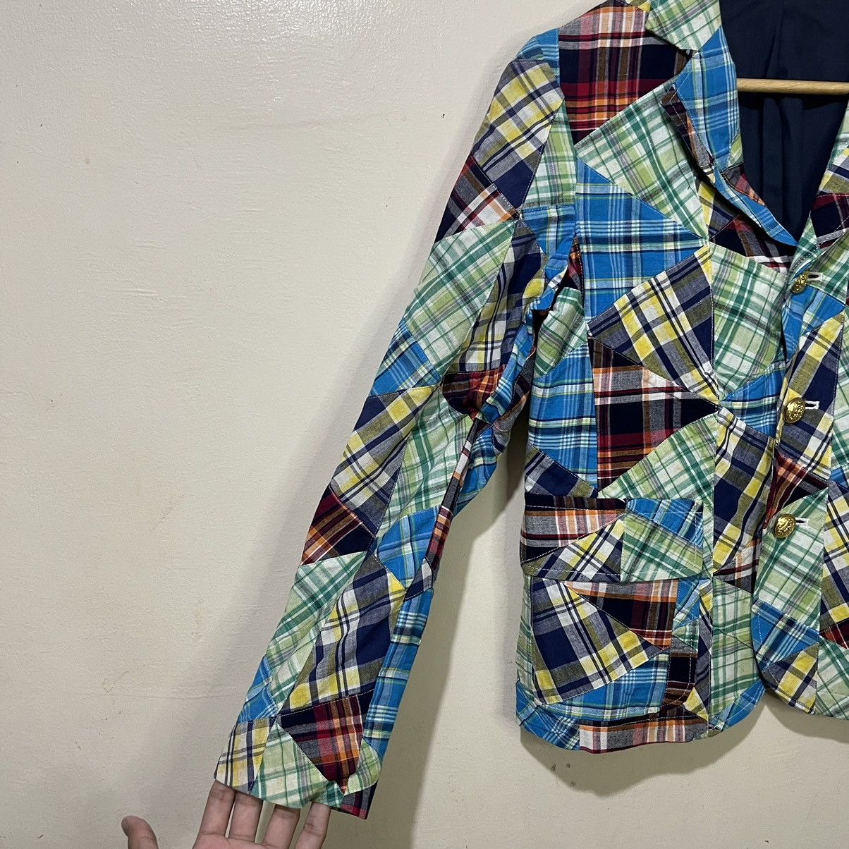 Beams Japan Beams Boy Japan Patchwork Women's Blazer Size S / US 4 / IT 40 - 7 Thumbnail