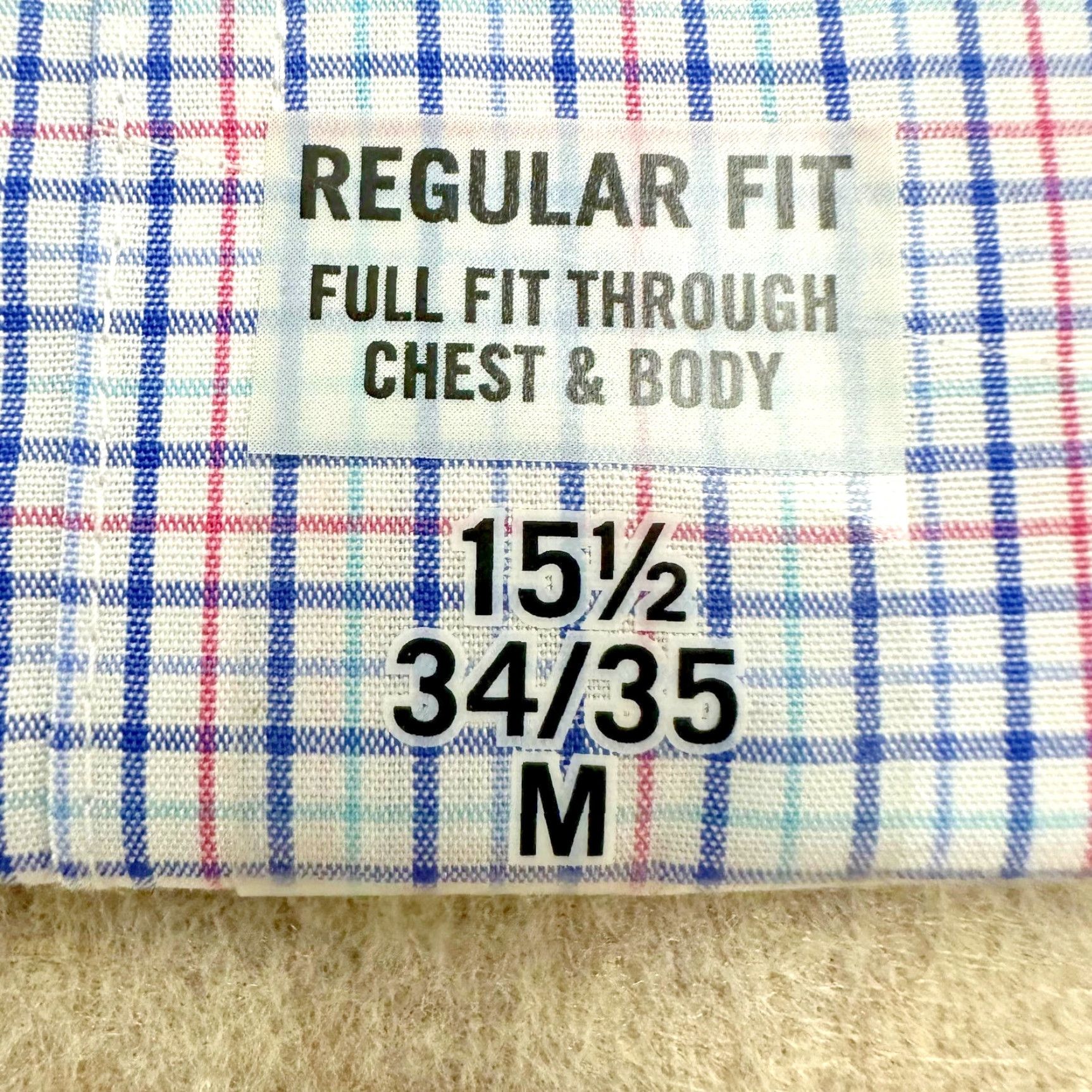 Ralph Lauren Lauren Ralph Lauren Shirt Mens Medium Plaid Multicolor Cotton Spandex Regular Fit Button-Down Collar 15.5 Size US L / EU 52-54 / 3 - 7 Thumbnail