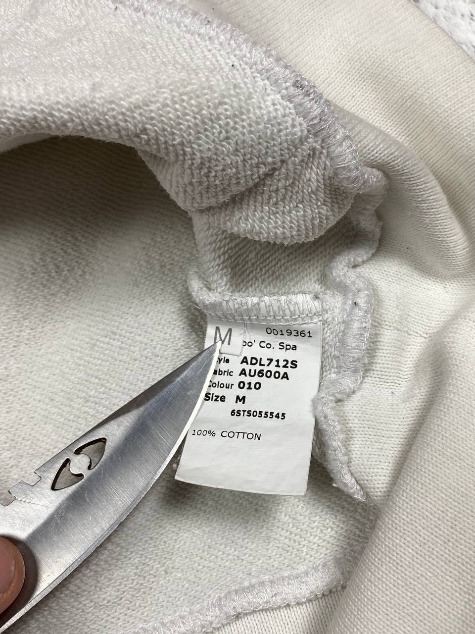 John Galliano Rare John Galliano White Graphic Print Hoodie Made in Italy Size US M / EU 48-50 / 2 - 17 Thumbnail