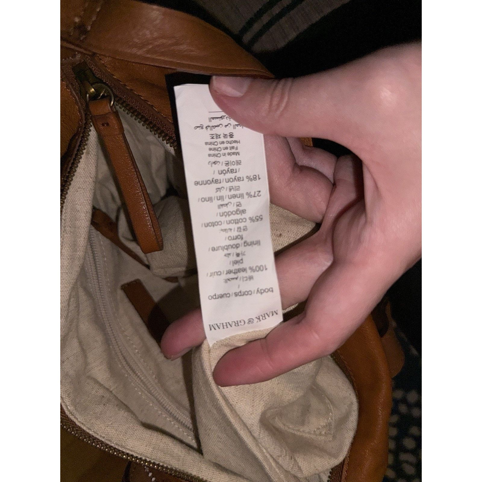 Other Mark & Graham Brooklyn bag mini tan crossbody leather brown Size ONE SIZE - 5 Thumbnail