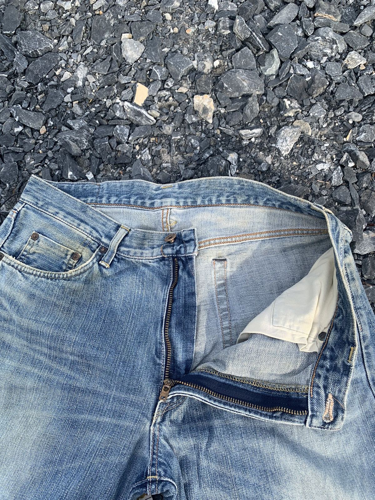 Kapital VINTAGE EDWIN 505XX SELVEDGE FADED JAPANESE DISTRESSED DENIM Size US 34 / EU 50 - 15 Thumbnail