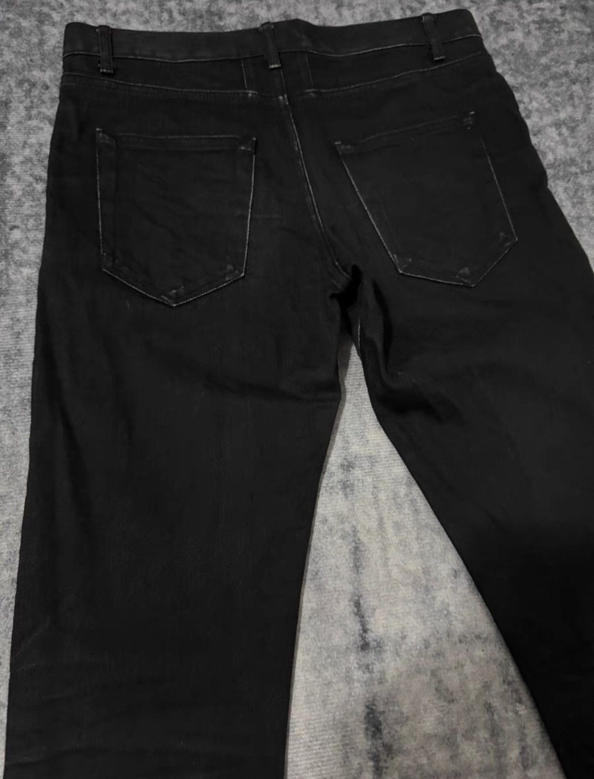 Saint Laurent Paris Saint Laurent 15SS Runway Distressed Frayed Hem Denim Jeans Size US 30 / EU 46 - 4 Thumbnail