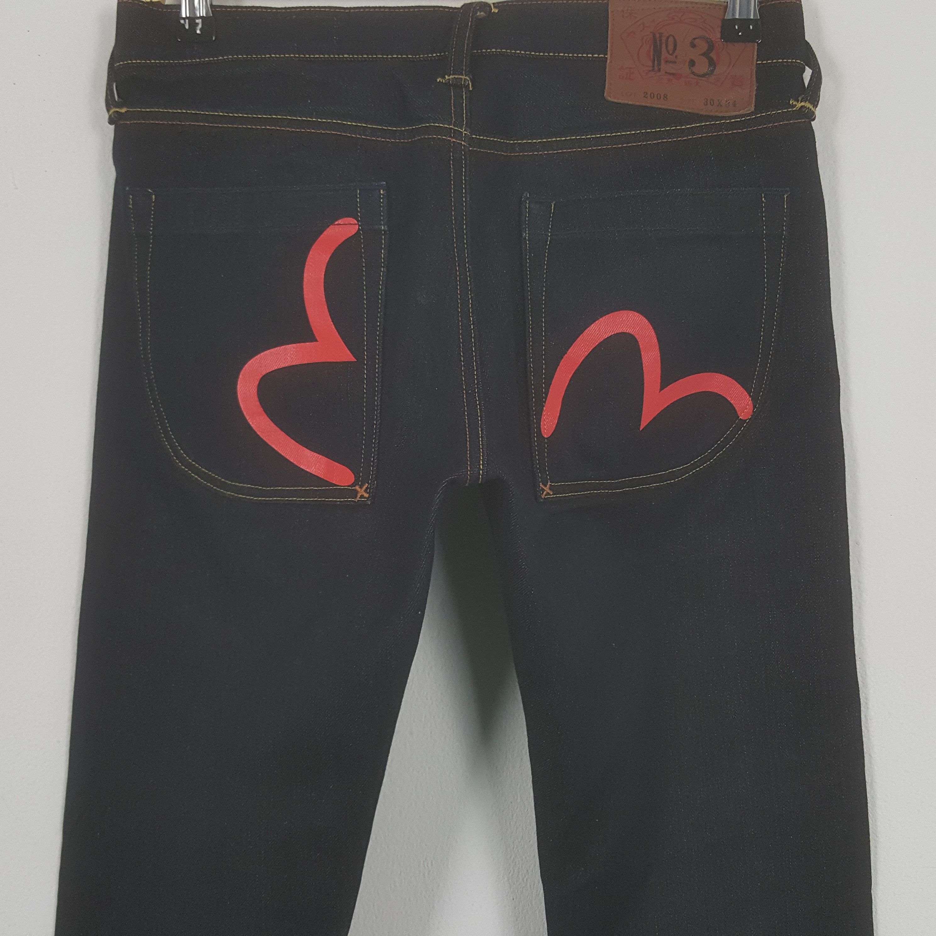Japanese Brand × Vintage Vintage Evisu Japan Selvedge Custom Daicock Denim Jeans Size US 30 / EU 46 - 5 Thumbnail