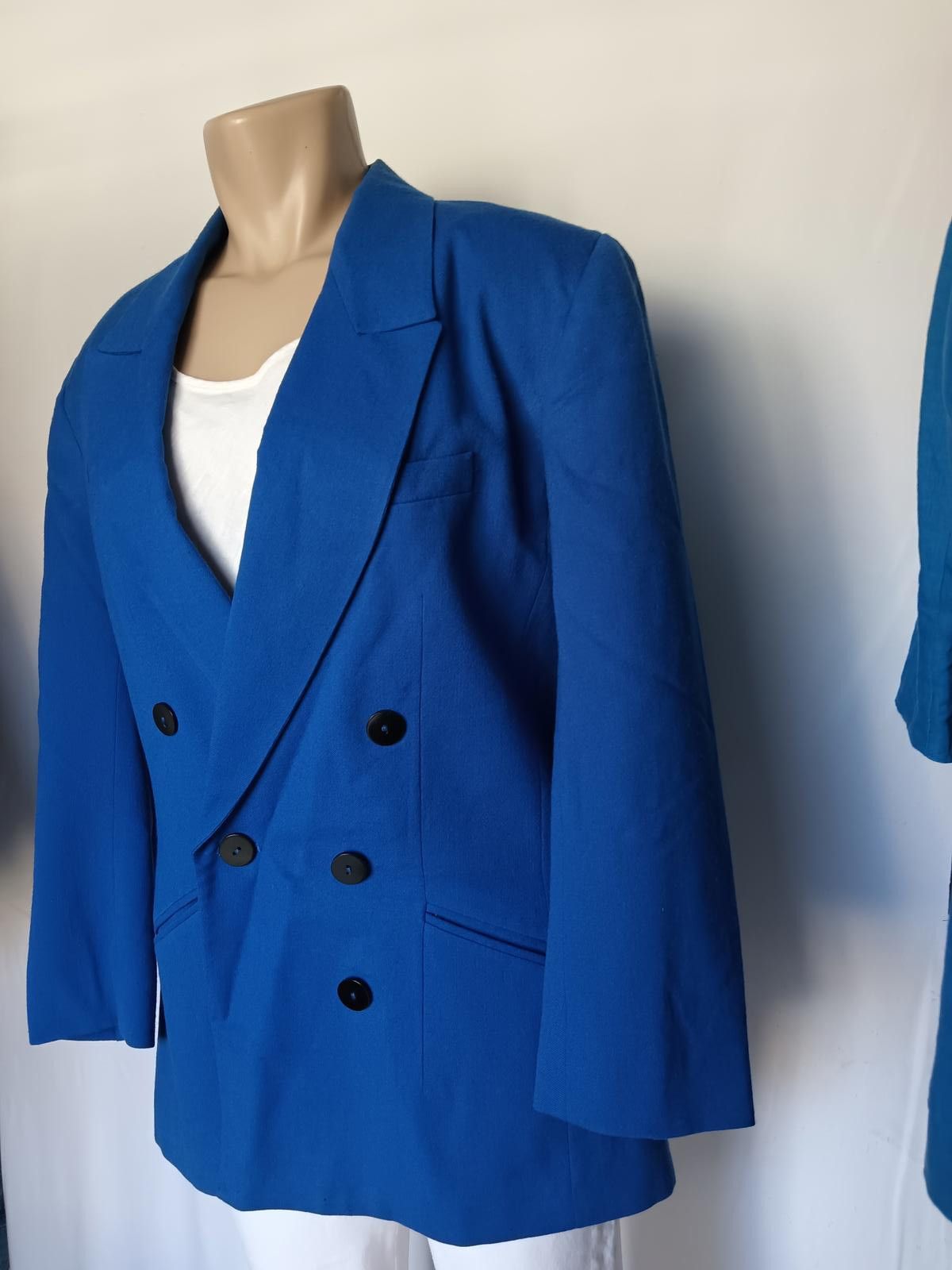 JH Collectibles Vintage JH Collectibles Blue Wool Blazer - Size 12 UK 16 Size XL / US 12-14 / IT 48-50 - 5 Thumbnail