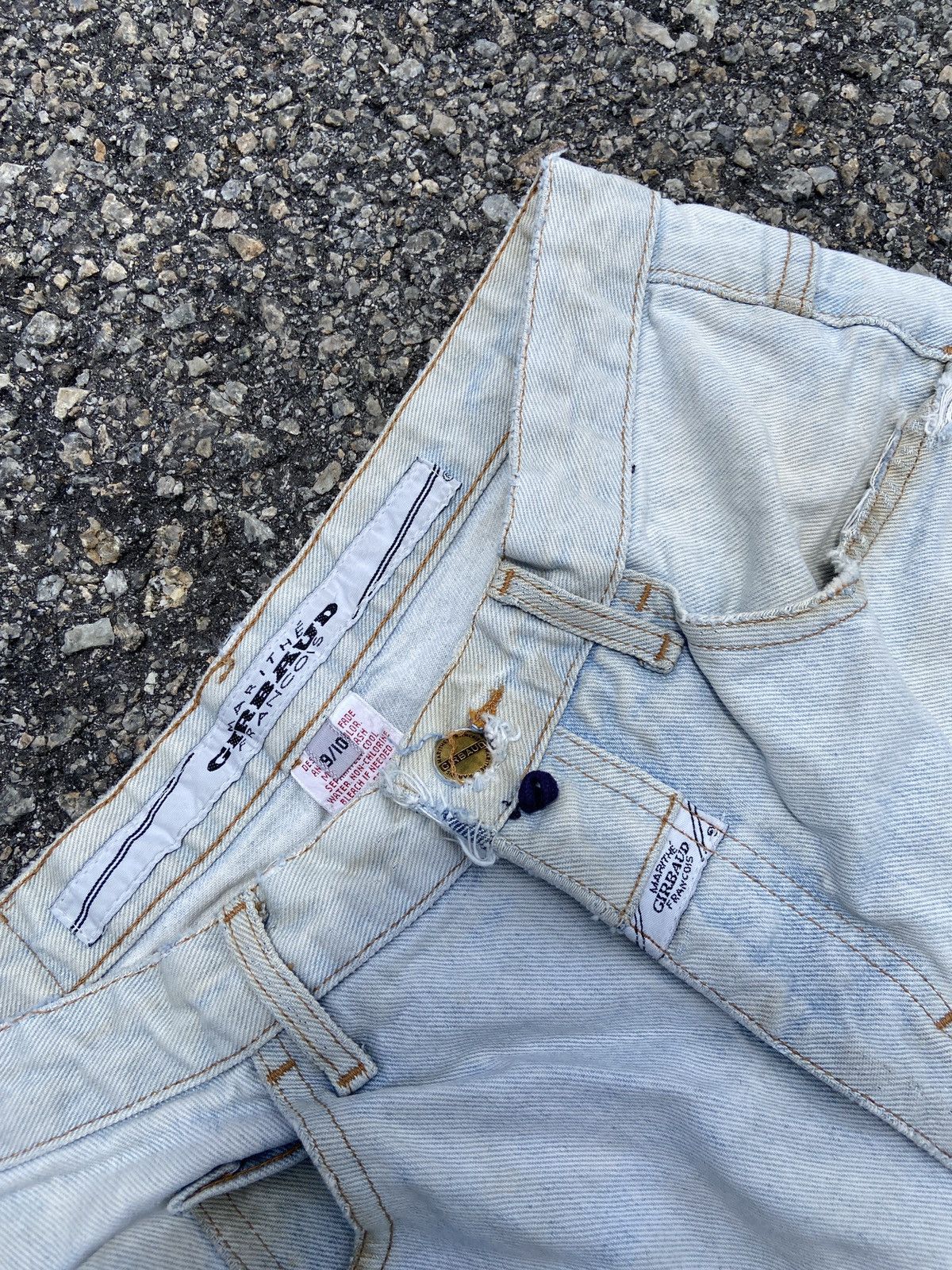 Marithe + Francois Girbaud × Vintage Distressed Marithe Francois Girboud Denim Size US 30 / EU 46 - 8 Thumbnail