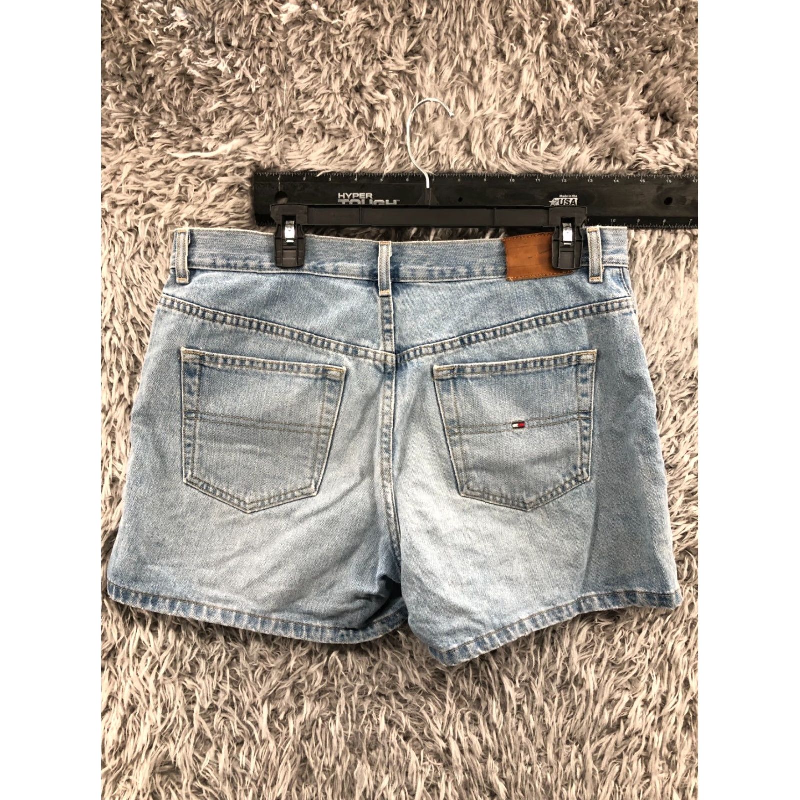Tommy Hilfiger Tommy Hilfiger Boyfriend Shorts Womens Size 12 Mid Rise Stone Blue Denim 5-Pocket Casual Men? Size 34" / US 12 / IT 48 - 4 Thumbnail