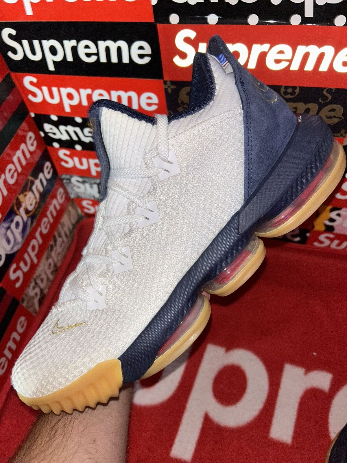 Nike Nike LeBron 16 Low 'Olympic USA' CI2668-101 size 12 Size US 12 / EU 45 - 6 Thumbnail