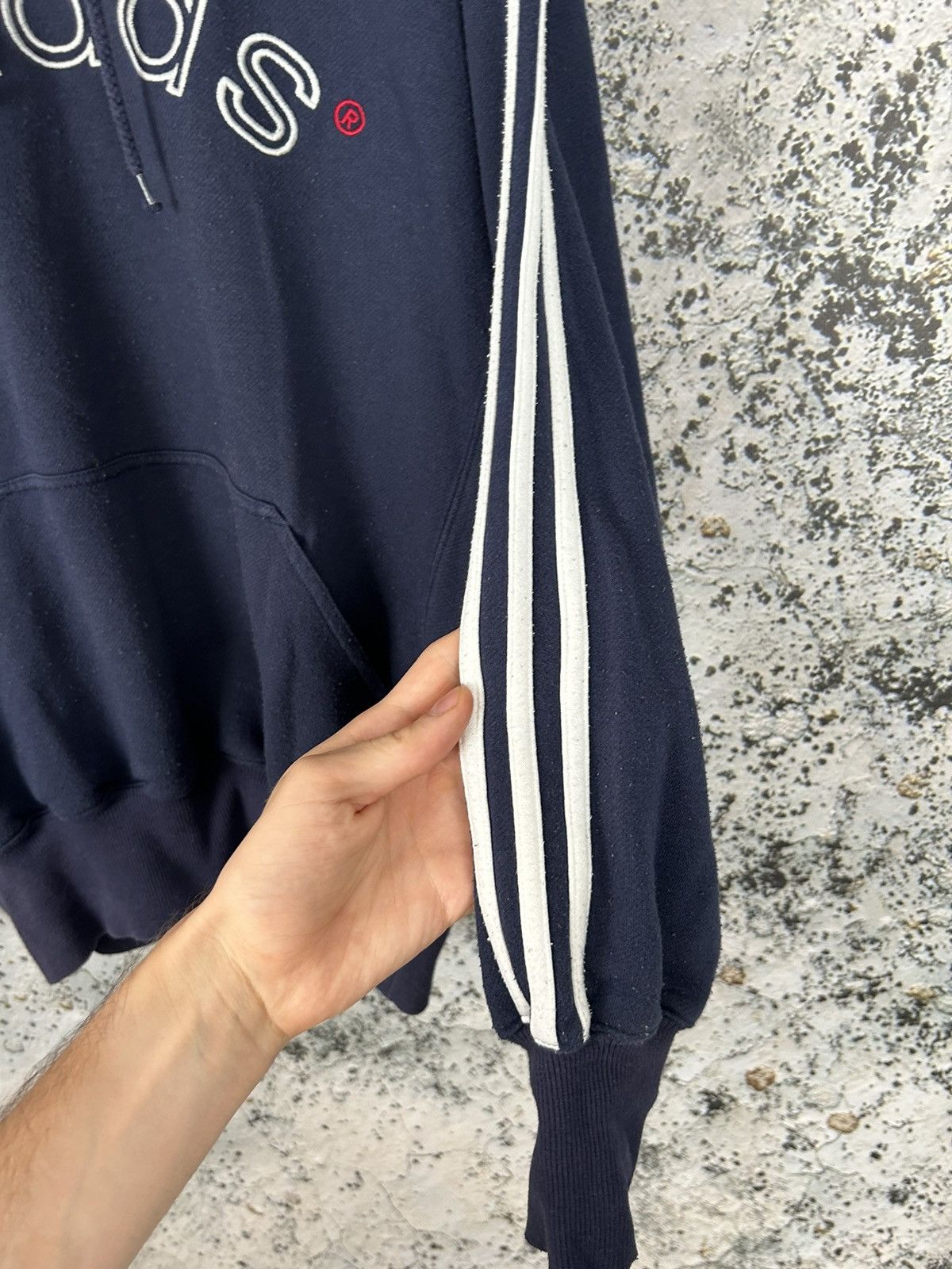 Adidas Vintage Adidas 90s Spellout Baggy Hoodie Sportswear Hype Size US S / EU 44-46 / 1 - 4 Thumbnail