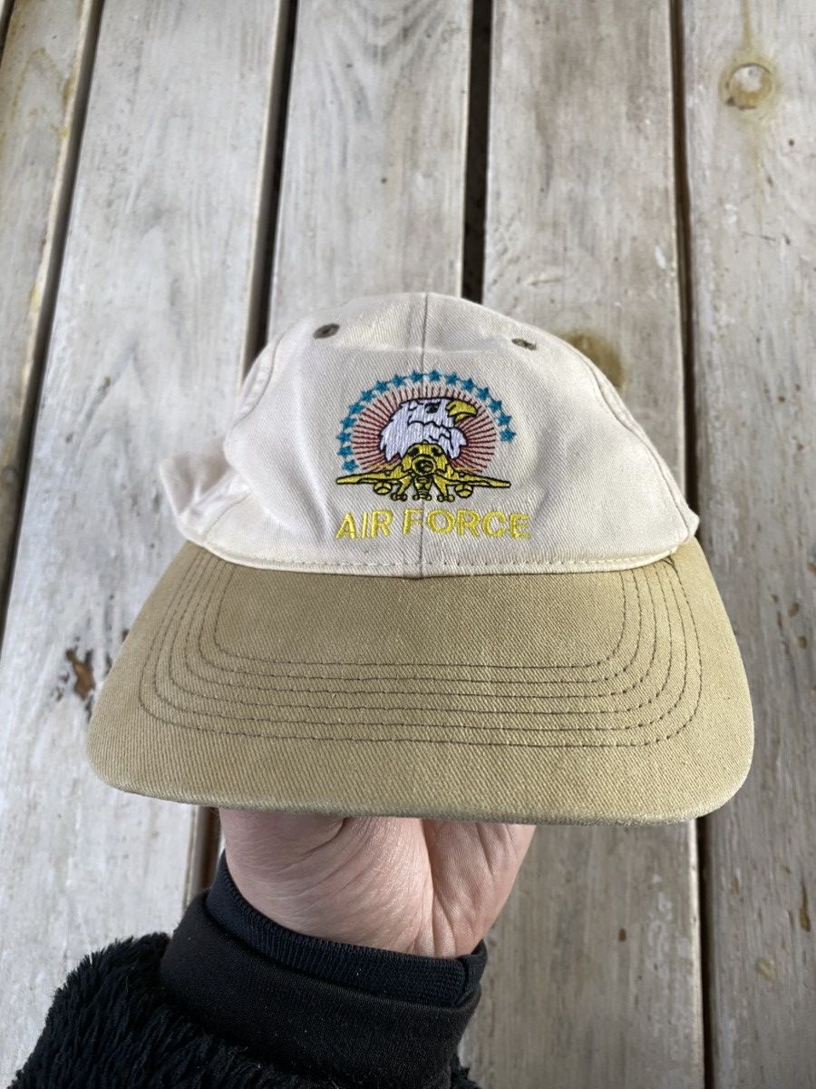 Other Vintage 90s US Air Force Cap Super Hero USA RARE F16 Cap Size ONE SIZE - 2 Thumbnail
