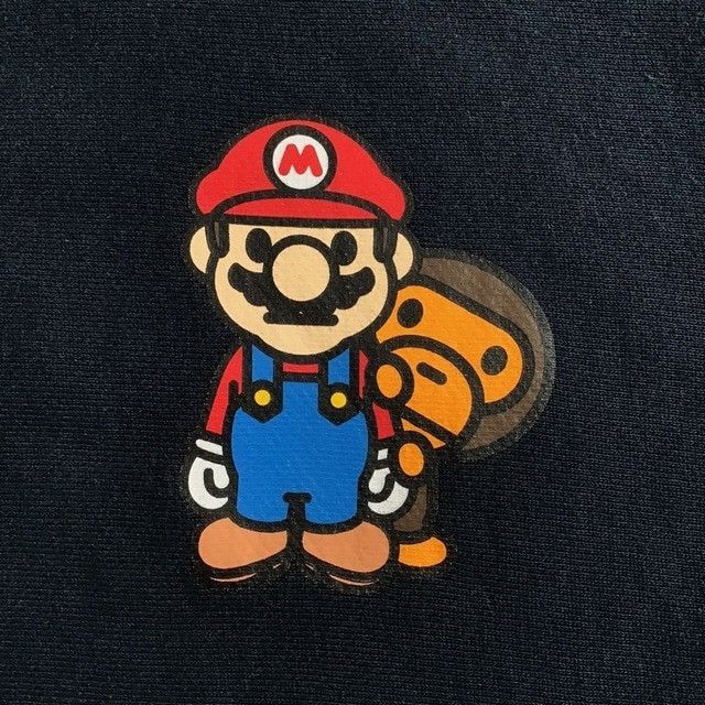 Bape BAPE Nintendo Mario Milo full zip hoodie Navy a bathing ape Size US S / EU 44-46 / 1 - 4 Thumbnail
