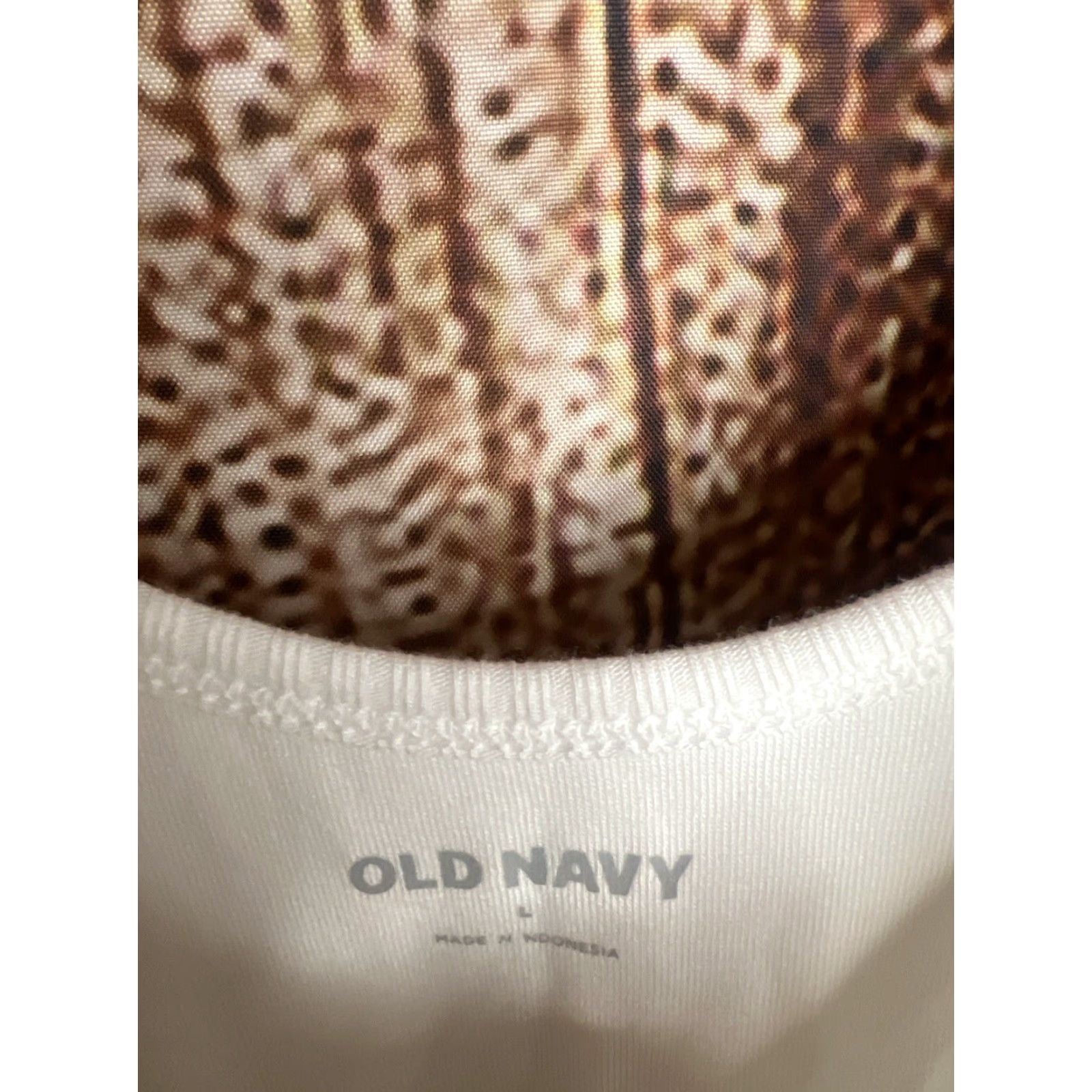 Old Navy Old Navy Bodysuit Womens White L Size L / US 10 / IT 46 - 3 Thumbnail