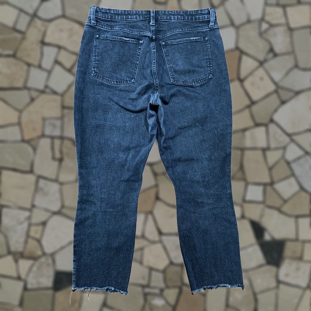 Abercrombie & Fitch Abercrombie & Fitch The Skinny High Rise Curve Love Jeans Size 10 Black Denim 24in Inseam 90s Bohemian Distressed Slim Regular Womens Size 32" / US 10 / IT 46 - 1 Thumbnail